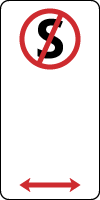 Parking Sign - No Stopping Zone