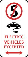 Parking Sign - Electric Vehicles