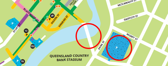 Stadium Restricted Parking Area