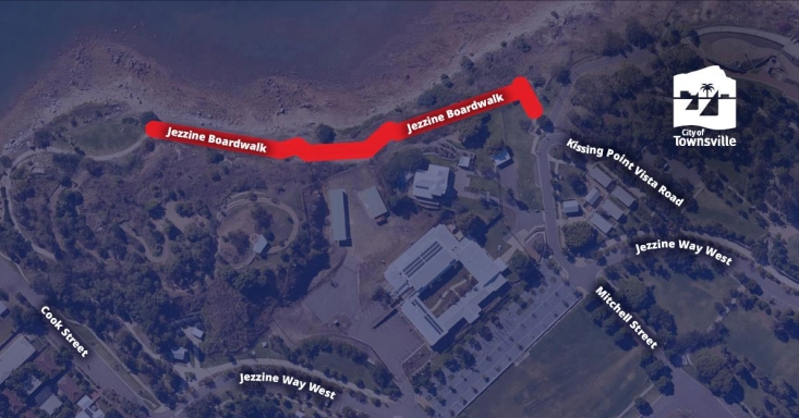 Map of the location of the project along the Jezzine Boardwalk