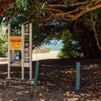 Pallarenda Beach Sign