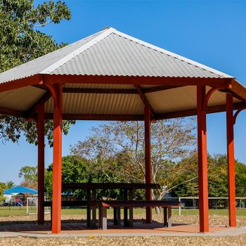 Aplins Weir Rotary Park Covered Table