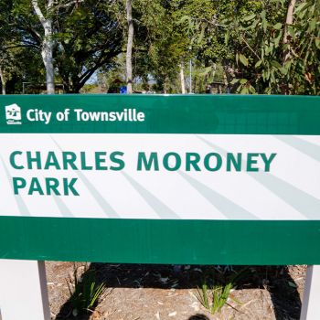 Charles Moroney Park Sign