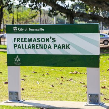 Freemason's Pallarenda Park Sign