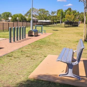 Mannikin Dog Park Exercise Equipment + Seat