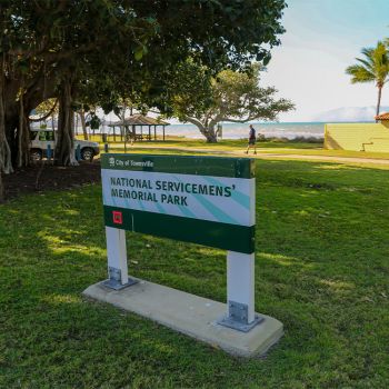 National Servicemen's Park Sign